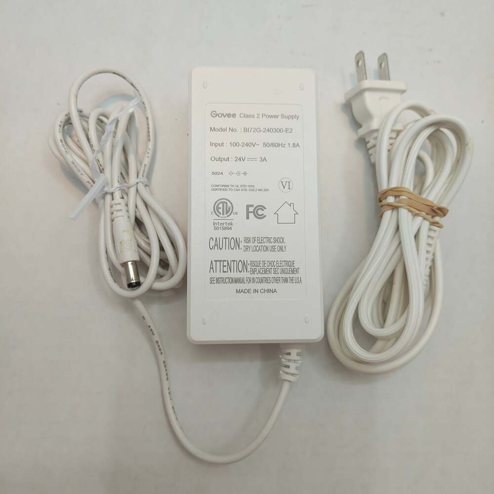 Govee BI72G-240300-E2 24V 3A Power Supply Adapter